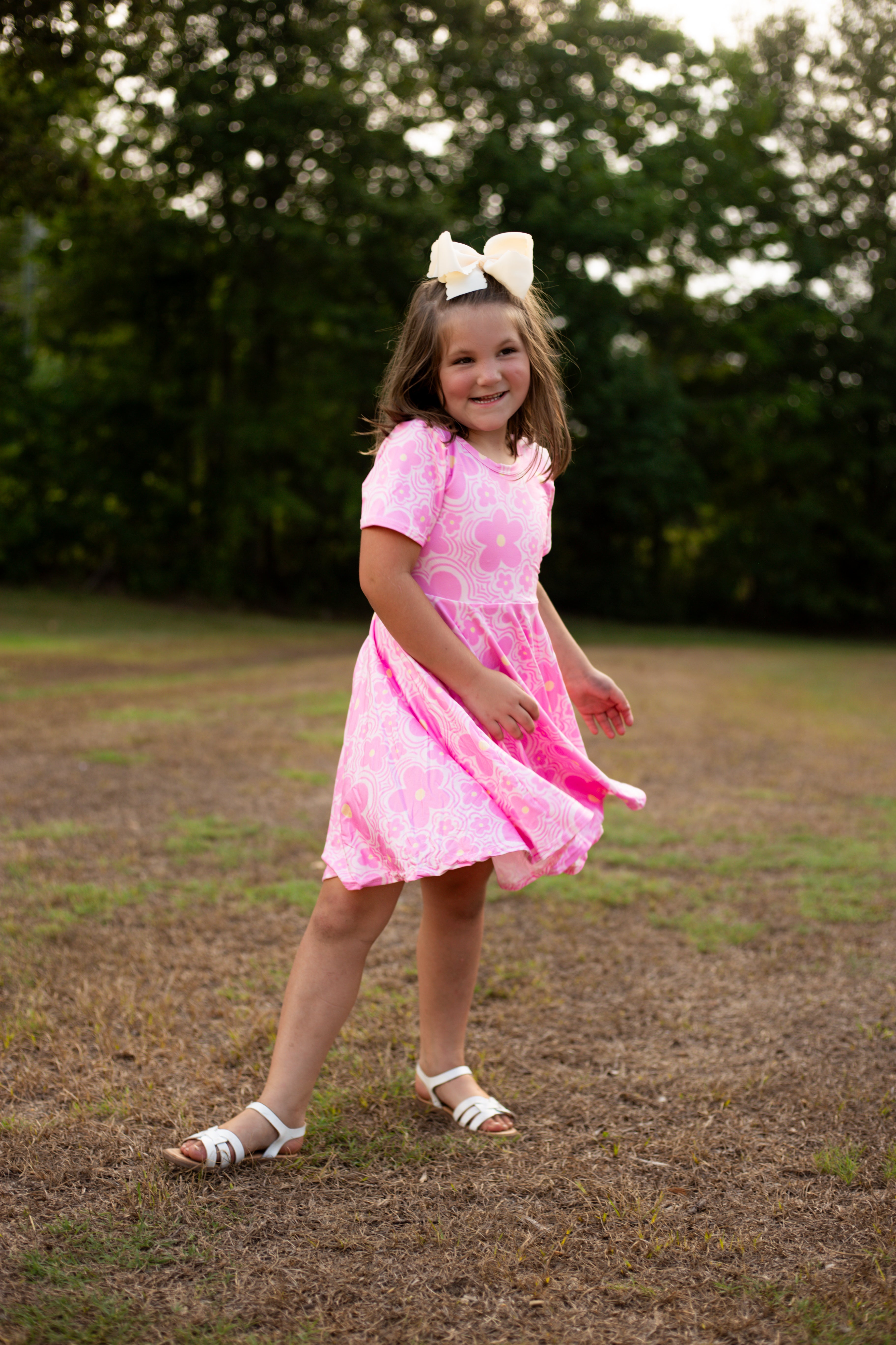 Swirl Twirl Dress + Biker Shorts Set