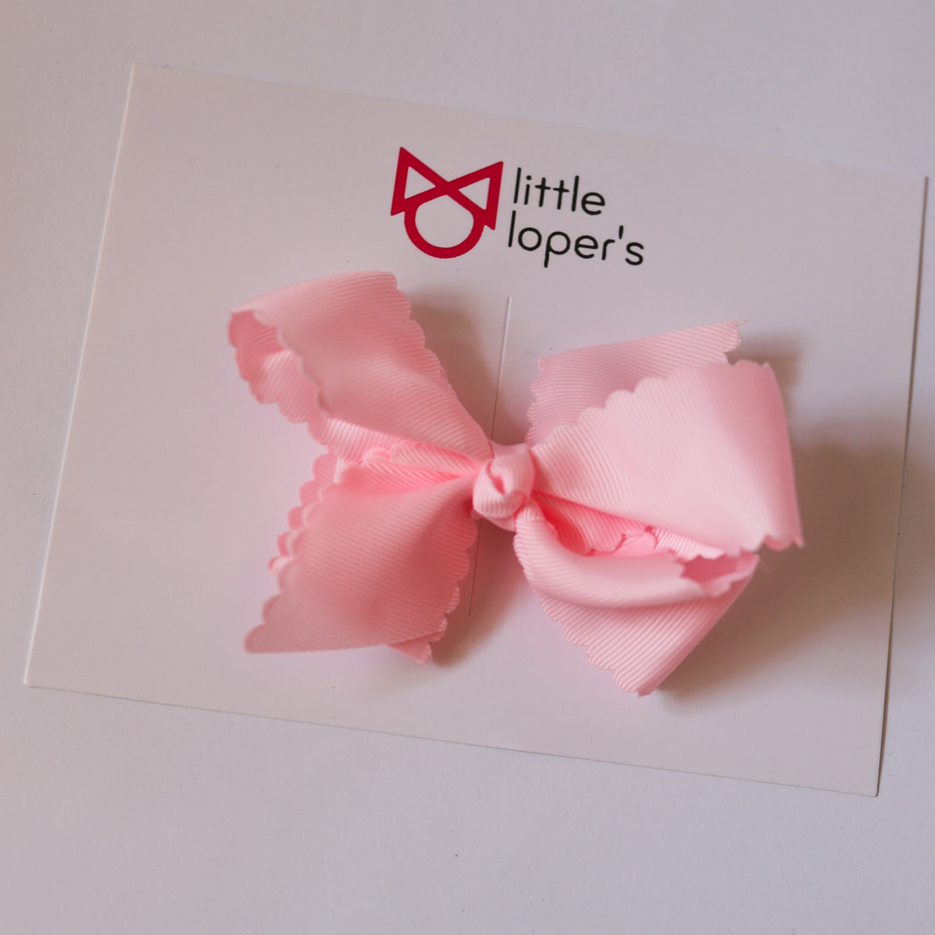 New 4 Inch Scalloped Ribbon Bows