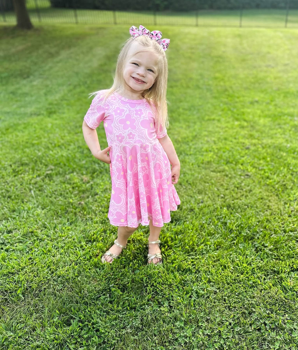 Swirl Twirl Dress + Biker Shorts Set