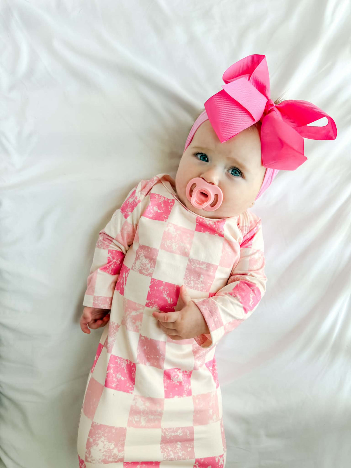 Pink Checkered Gown