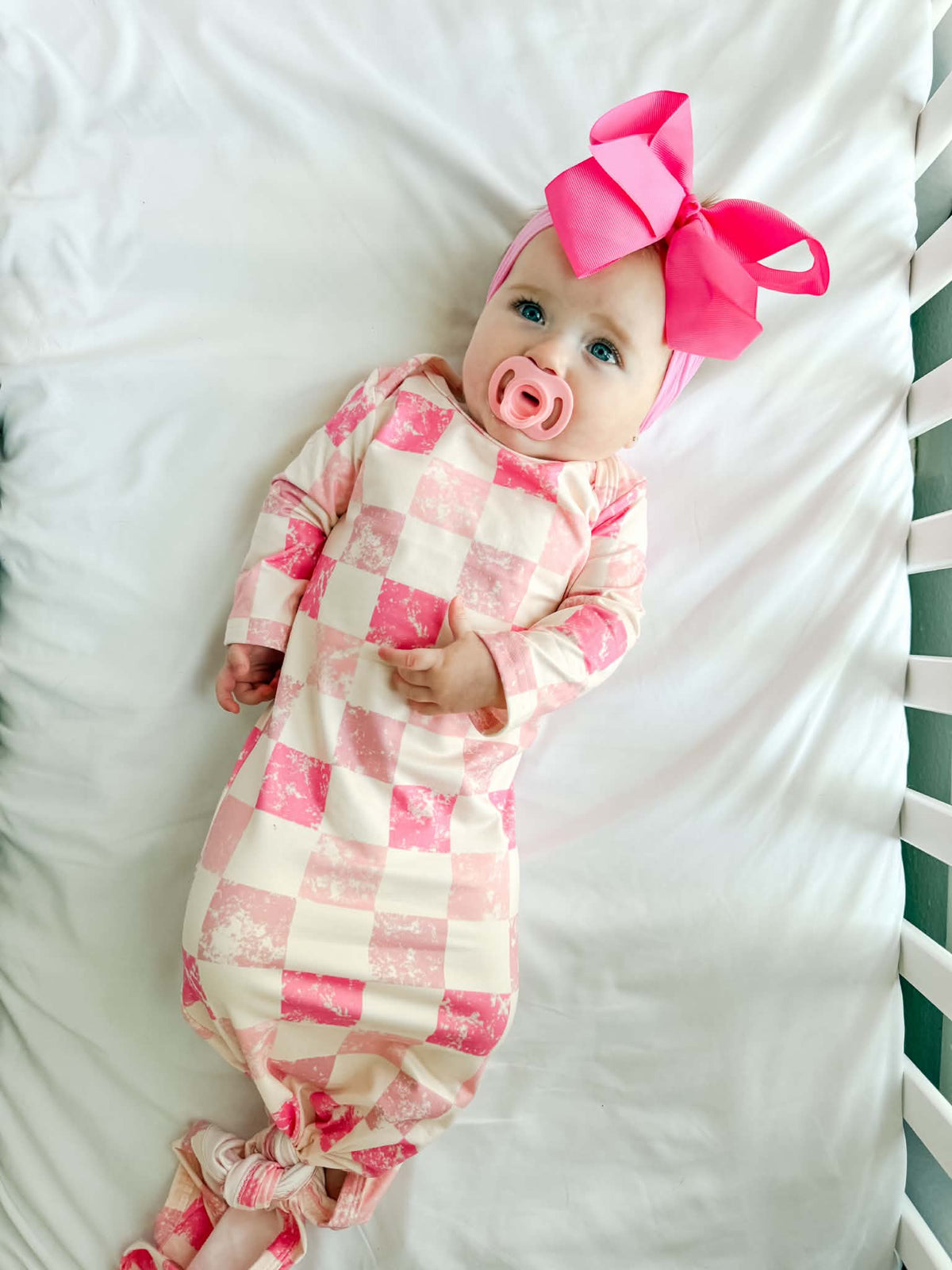 Pink Checkered Gown