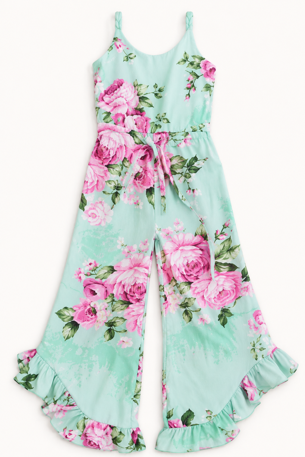 Mint Floral Romper