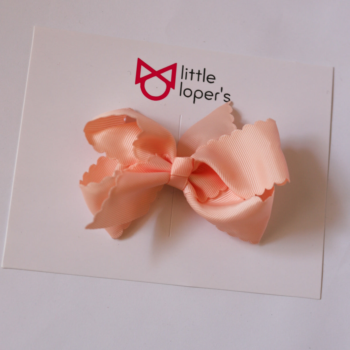 New 4 Inch Scalloped Ribbon Bows