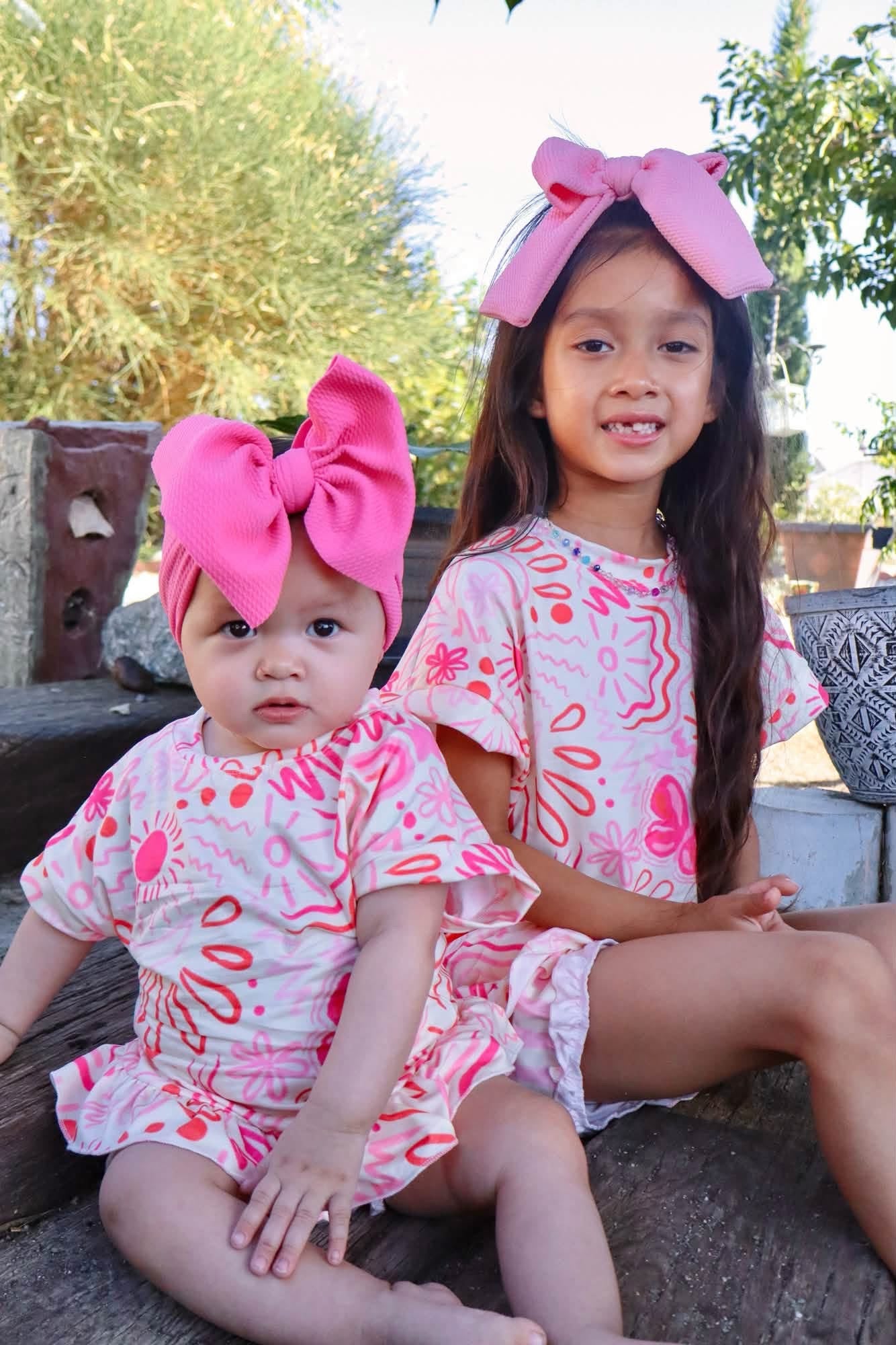 Pink Doodle Lounge Set