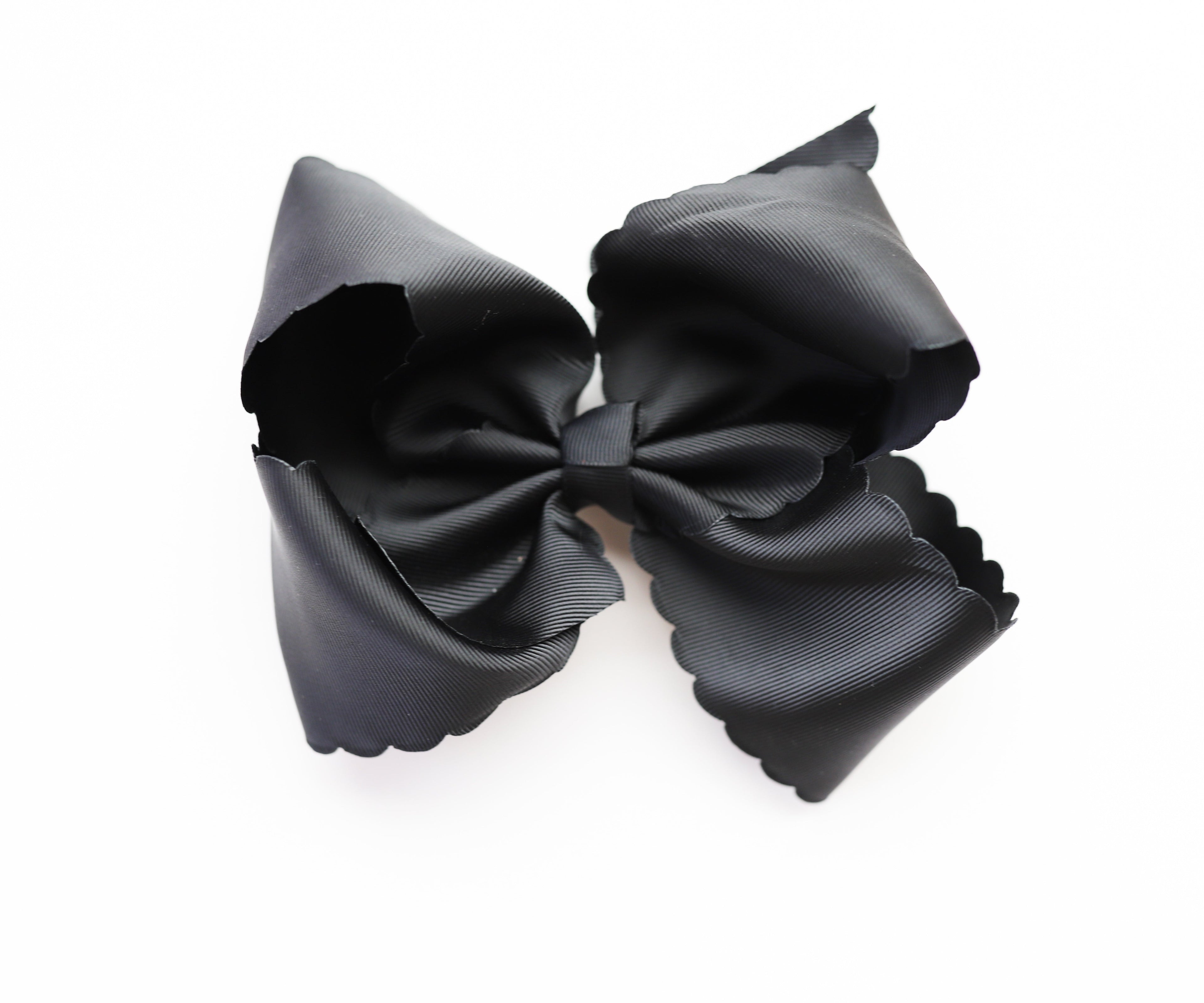 New 8 Inch Scalloped Ribbon Bows