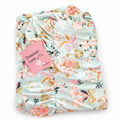 Blue Floral Throw Blanket