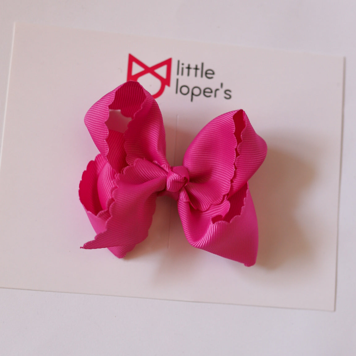 New 4 Inch Scalloped Ribbon Bows