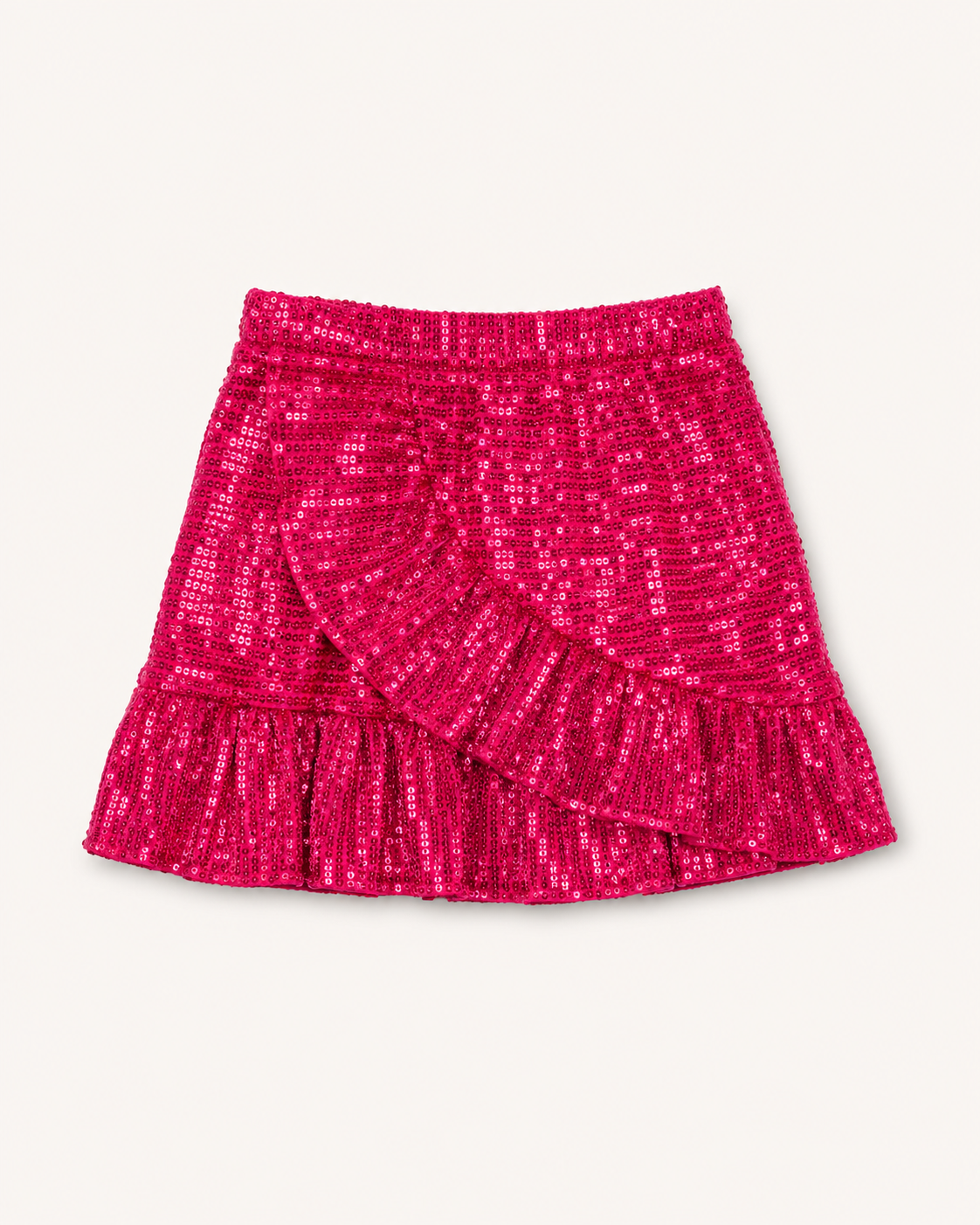 Magenta Sequin Skirt