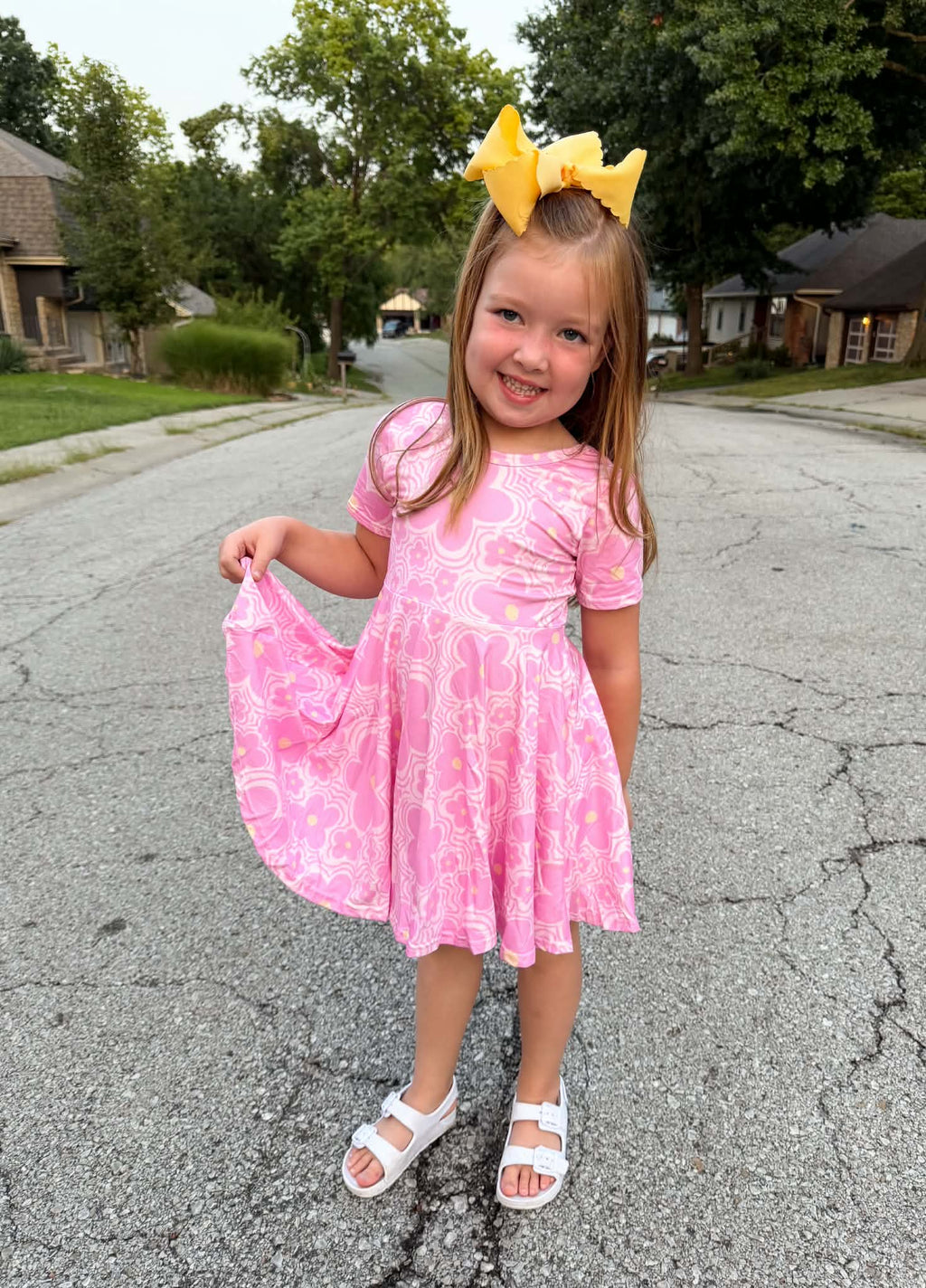 Swirl Twirl Dress + Biker Shorts Set