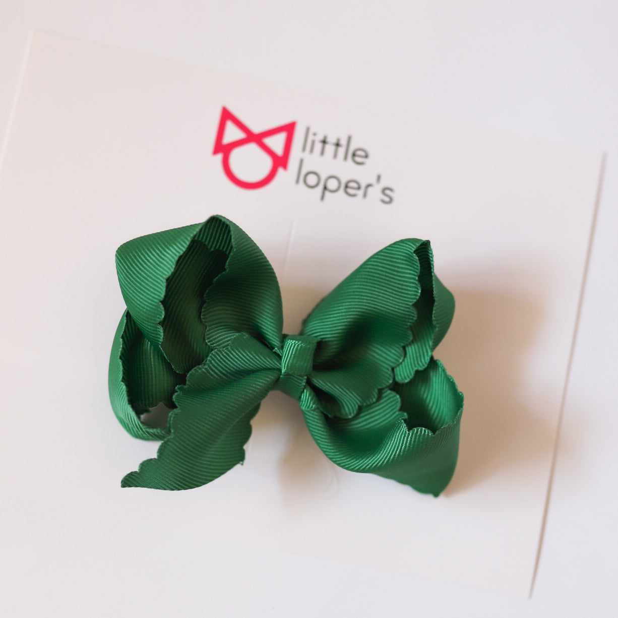 New 4 Inch Scalloped Ribbon Bows