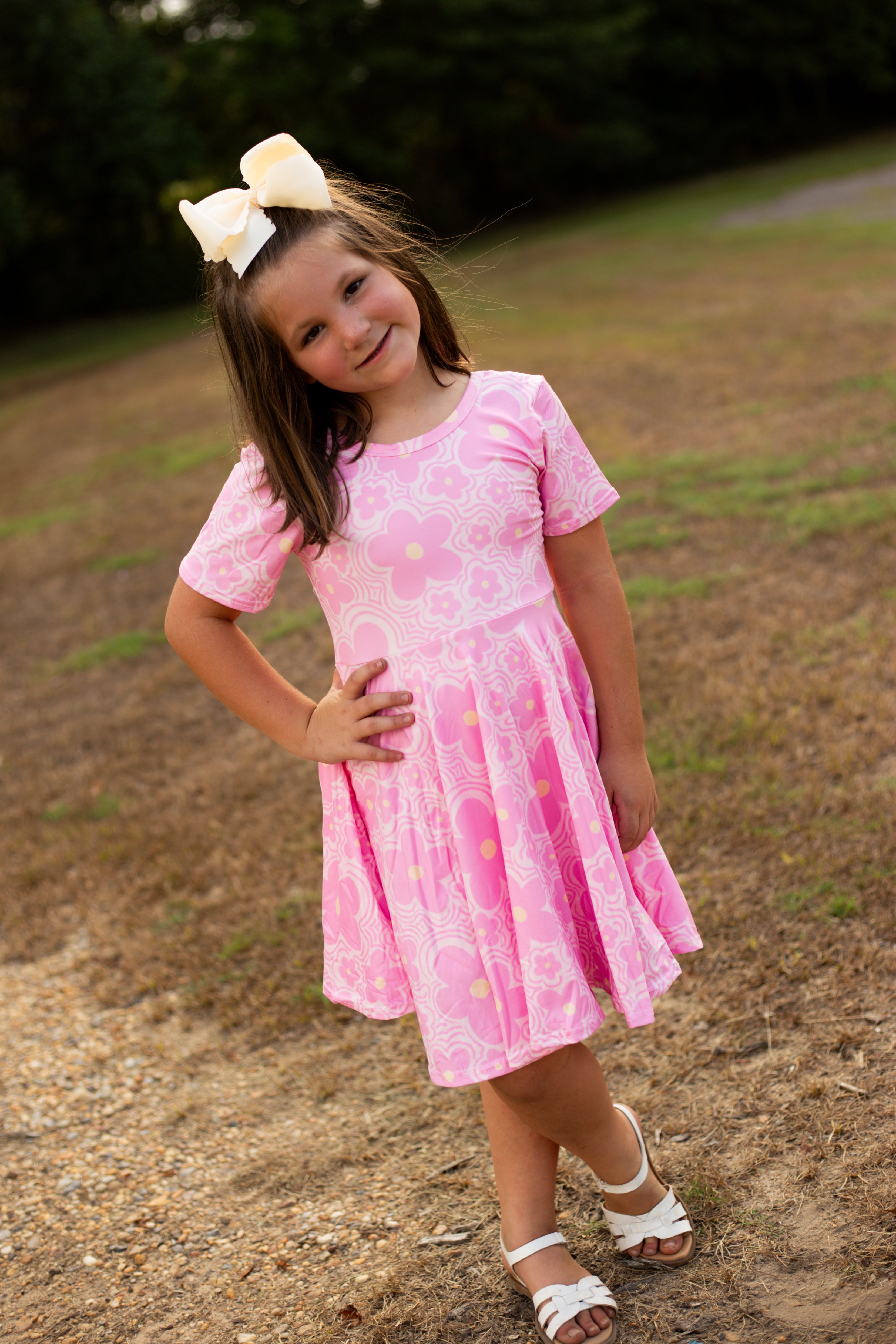 Swirl Twirl Dress + Biker Shorts Set