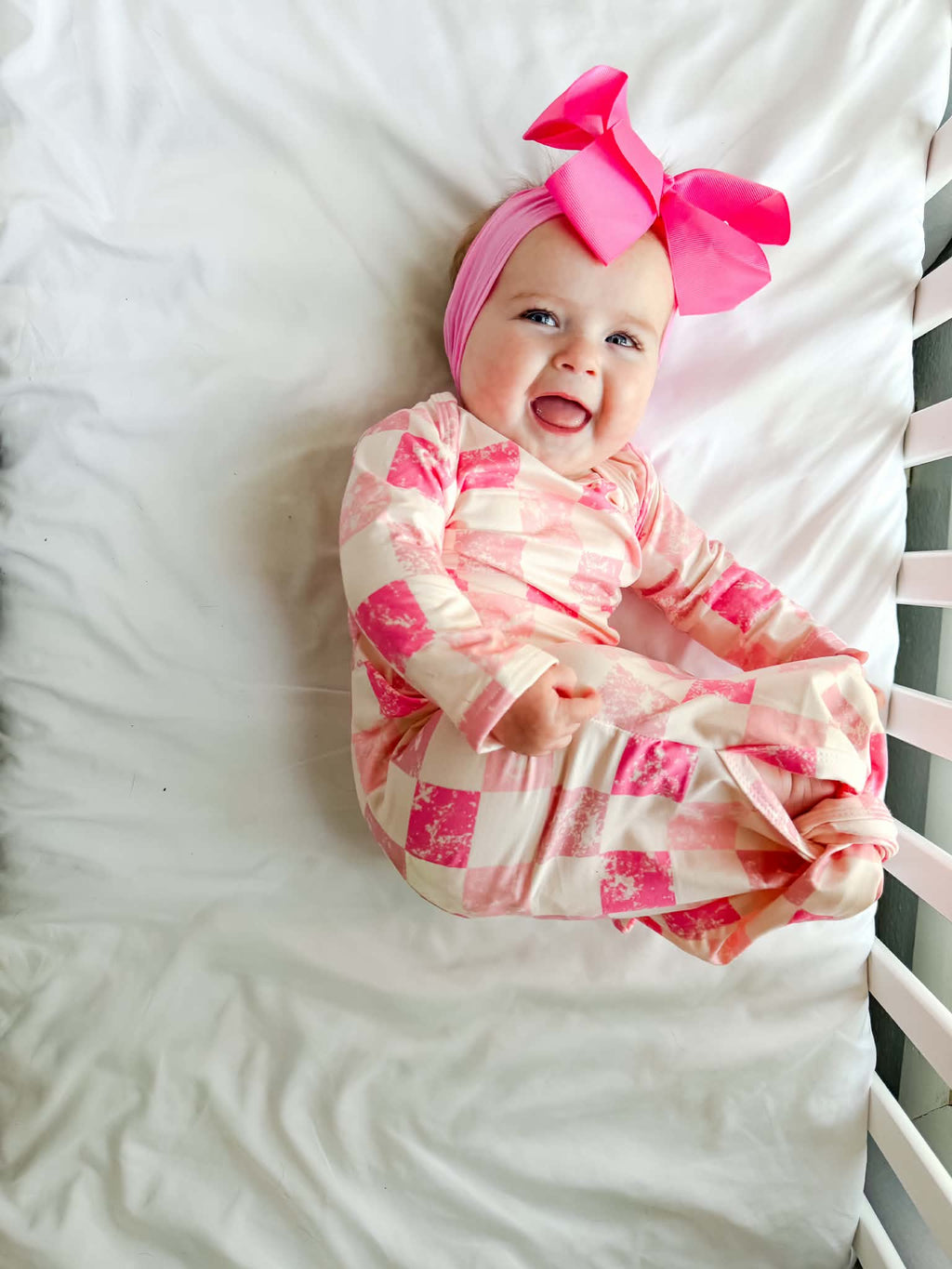 Pink Checkered Gown