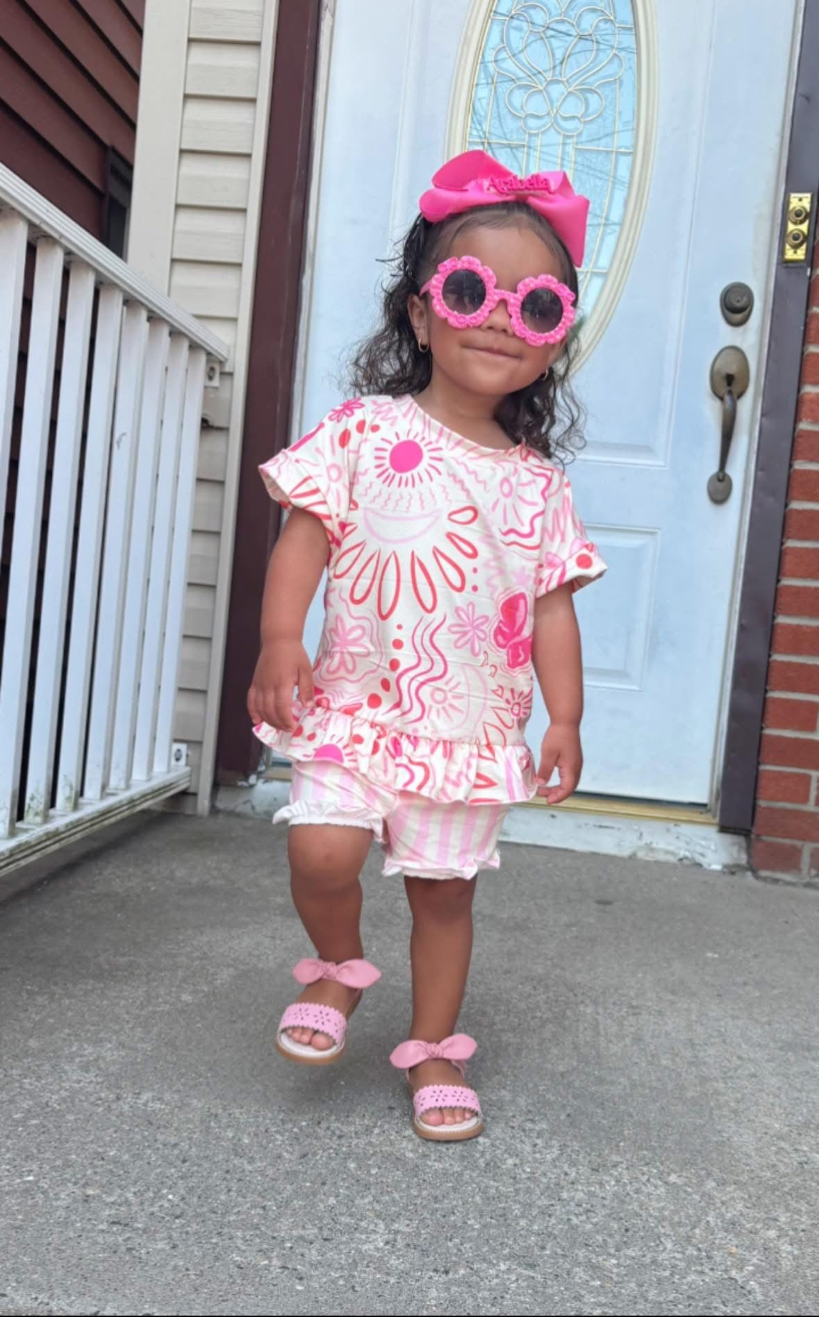 Pink Doodle Lounge Set
