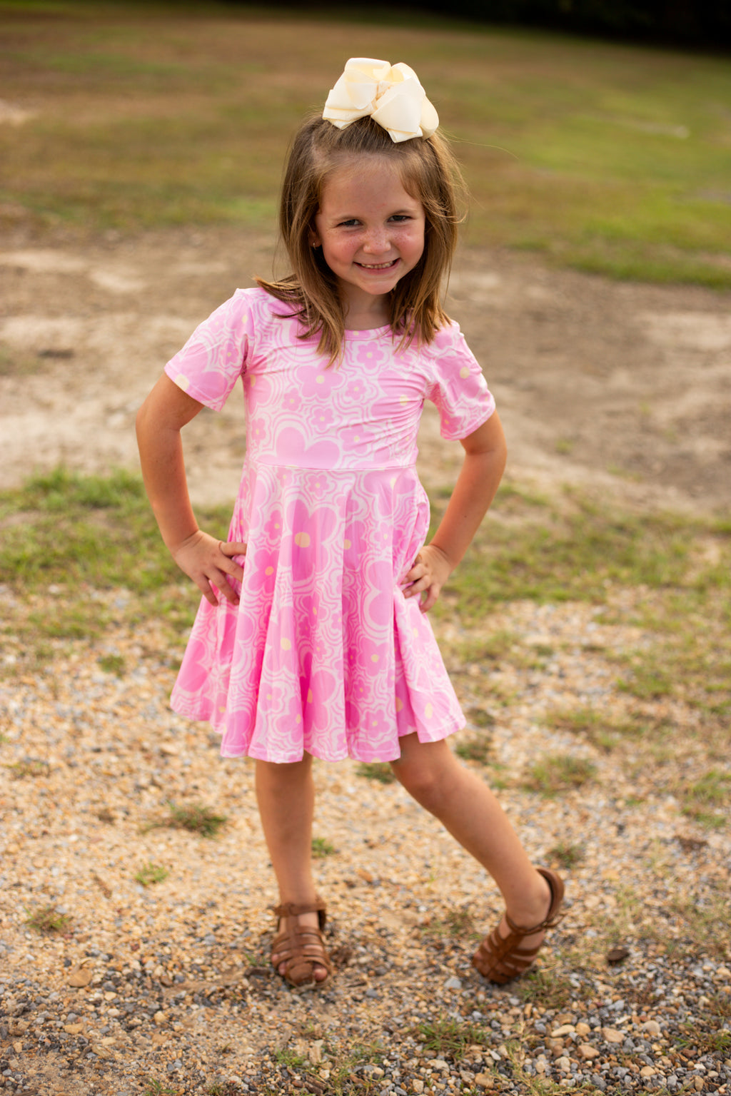 Swirl Twirl Dress + Biker Shorts Set