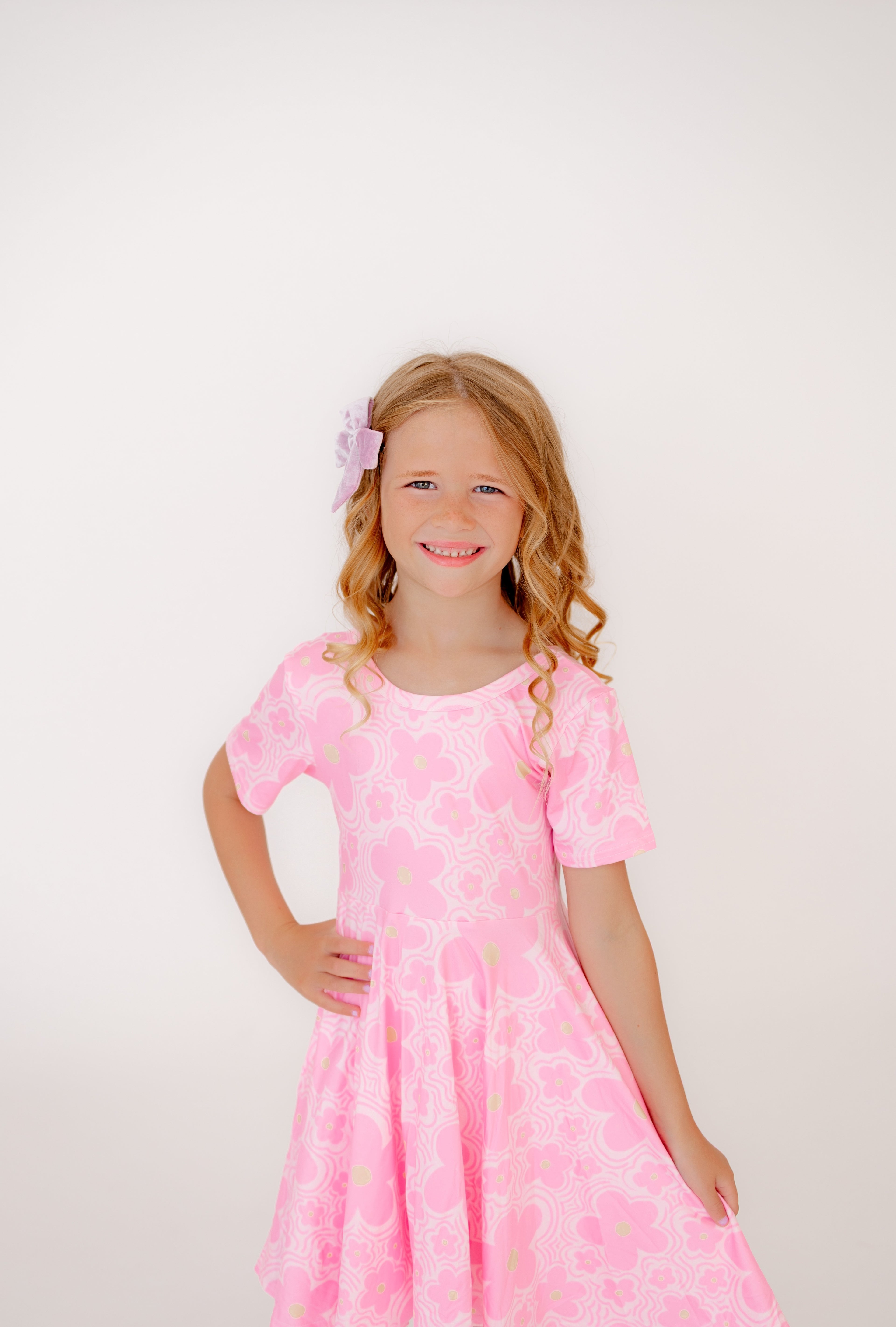 Swirl Twirl Dress + Biker Shorts Set