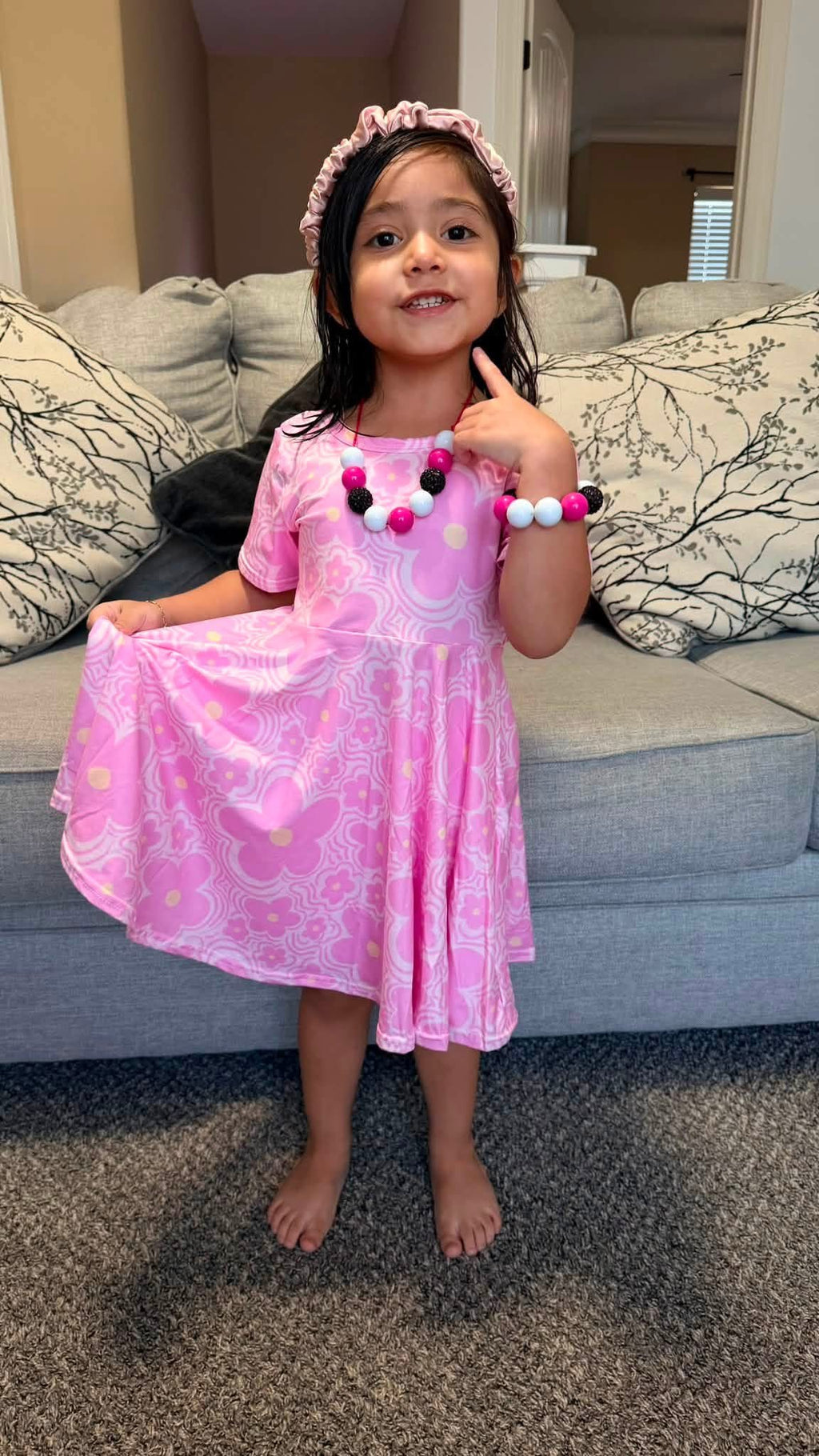 Swirl Twirl Dress + Biker Shorts Set