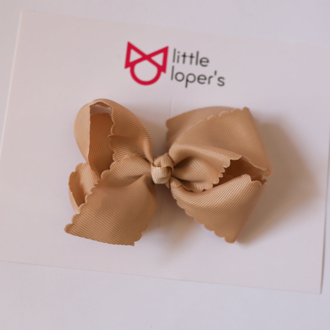 New 4 Inch Scalloped Ribbon Bows