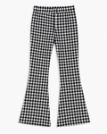 Houndstooth Flare Pants - Bullet Material