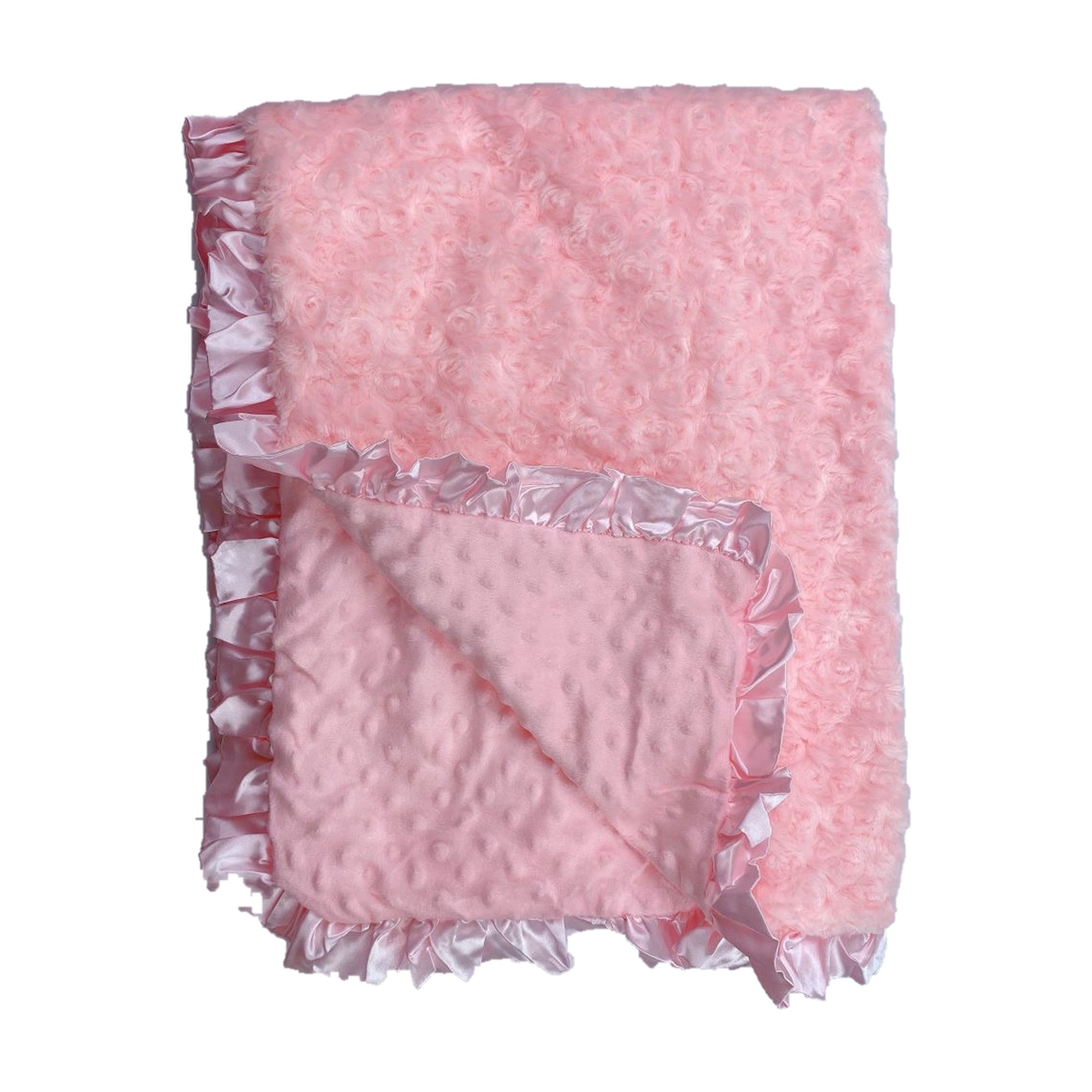 Pink all over Minky Blanket