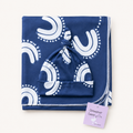 Blue Rainbow Swaddle Blanket Set